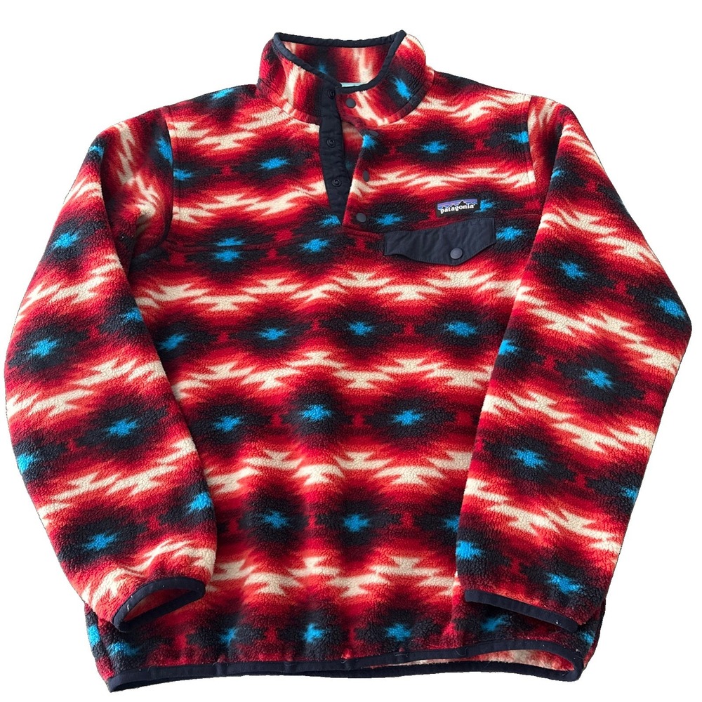Patagonia Snap T Synchilla Pullover Womens M Fleece Wild Desert Southwest